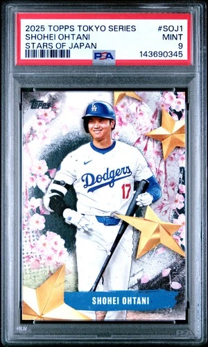 2025 Topps Tokyo Series Stars Of Japan #SOJ1 Shohei Ohtani PSA 9
