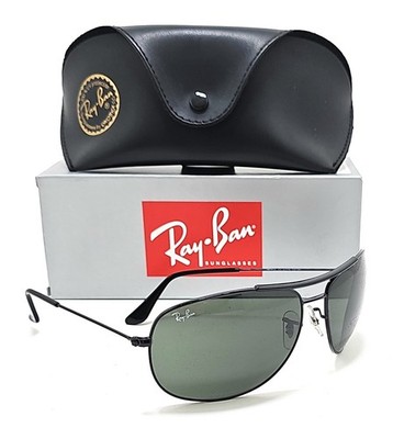 Ray-Ban RB3412I 002 Aviator Wrap Black Authentic Unisex  display picture 2