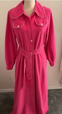 Vassarette Sz 14 Vintage Women's Robe / Dress Housecoat Heatherlour Pink Nice