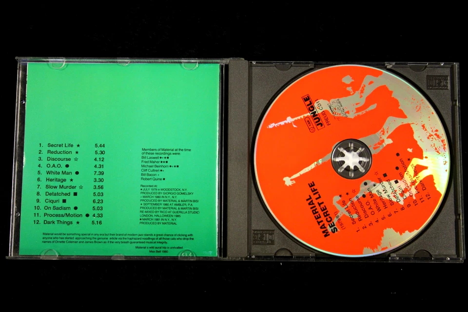 MATERIAL - Secret Life UK 1998 SIGNED Bill Laswell rare CD - Bild 3 von 3