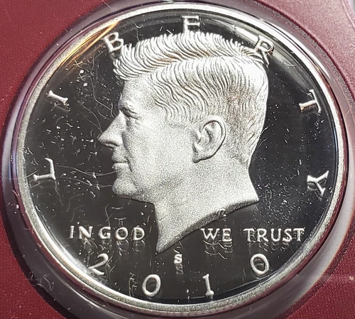 2010-S Gem Proof  Silver Kennedy Half Dollar