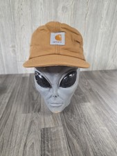 Vintage Carhartt Brown Duck Canvas Insulated Ear Flap Work Cap USA Made Sz Large