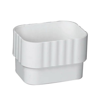 AMERIMAX Traditional 3.25-in Vinyl White Downspout Connector M0723