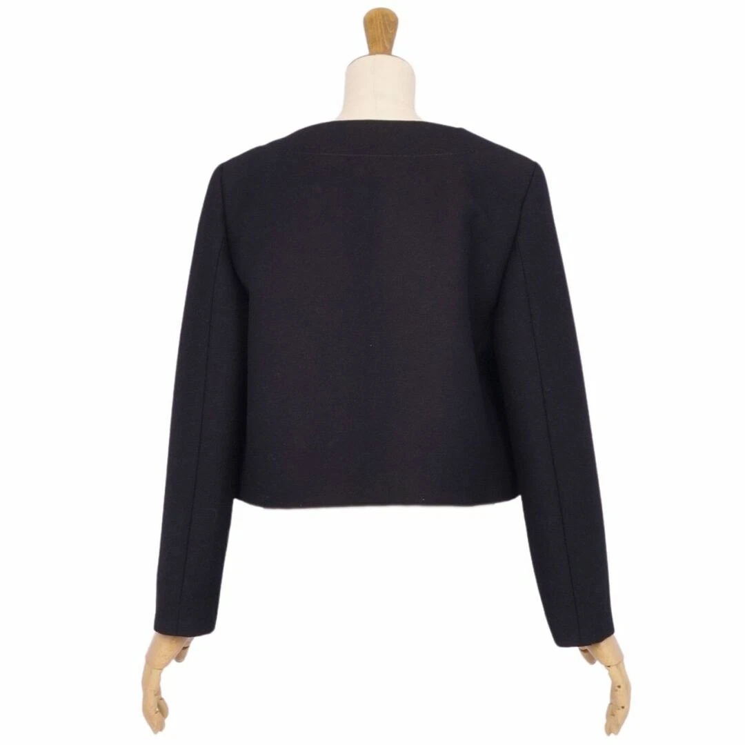 Gucci Giacca Senza Collare Lana Gabardine Capispalla Donna 38 (M Usato0