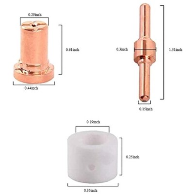 High-Quality Plasma Cutter Consumables - 40 PCS Kit