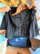 Vintage mink and lamb coat
