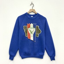 Vtg 1991 Desert Storm Sweatshirt Medium Gold Eagle Made in USA