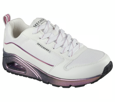 ユウ Woman Skechers Uno - Sparkle Lite Sneaker Shoe 177855 White/Multi