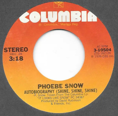 Phoebe Snow Teach Me Tonight Vinyl Single 7inch Columbia