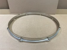 Slingerland Radio King 40s Vintage 14” Snare Drum Tom Drum Hoop NOB Nickel Brass