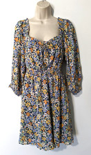 American Eagle Women's Floral Puff Sleeve Dress Sz XL Cotton Blend Cottagecore