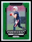 💥 2024 Panini Prizm - Emergent Drake Maye #4 Green Prizm Holo (RC) MVP =