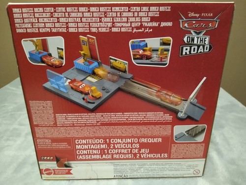 Disney Pixar Cars ⭐ On The Road ⭐ Playset Lightning + Pitty Cars Mattel ~NEW - Picture 7 of 9