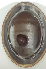 Platter Pottery Brown Drip Glaze USA