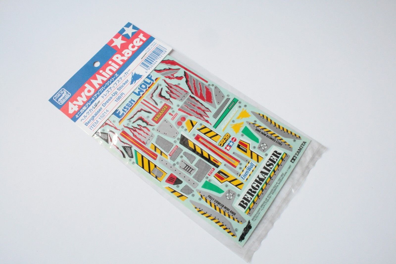 Tamiya Mini 4wd Racer Bergkaiser Dress-Up Sticker Sheet - 15214