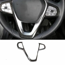 Fit For BMW X5 G05 2019-2021 ABS Carbon Fiber Steering Wheel Frame Cover Trim