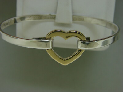 TIFFANY & CO. 2003 18K Yellow Gold Sterling Silver Heart Hook