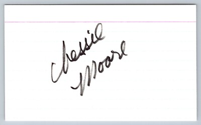 Chessie Moore Signed Index Card - Actress