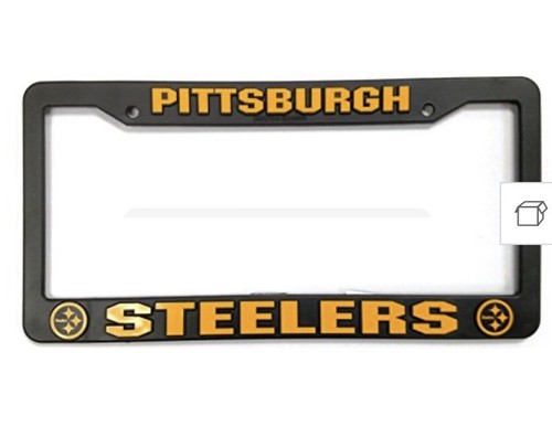 Pittsburgh Steelers Logo Plastic License Plate Frame NFL NEW!! Free Shipping