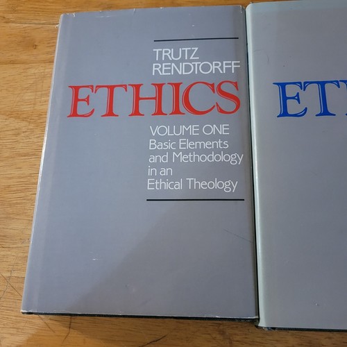 ETHICS: Volume 1 & 2 Ethical Theology Hardcover Lot Trutz Rendtorff  - Picture 2 of 5