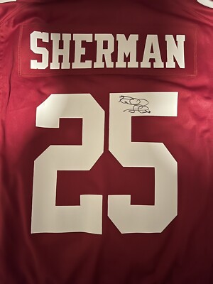 サンフランシスコ49ers R.シャーマンNFLジャージー Signed Richard Sherman Game issued 49ers jersey | eBay
