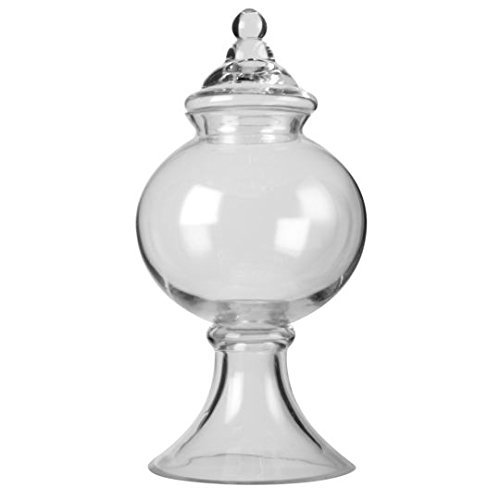 Round Clear Apothecary Jar, 12.5" by Ashland, Vase, Candy Jar