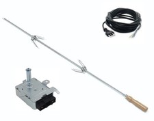 SPIEDO CM 80 + MOTORE 6 W + CAVO DI COLLEGAMENTO CAMINO - BARBECUE GIRARROSTO