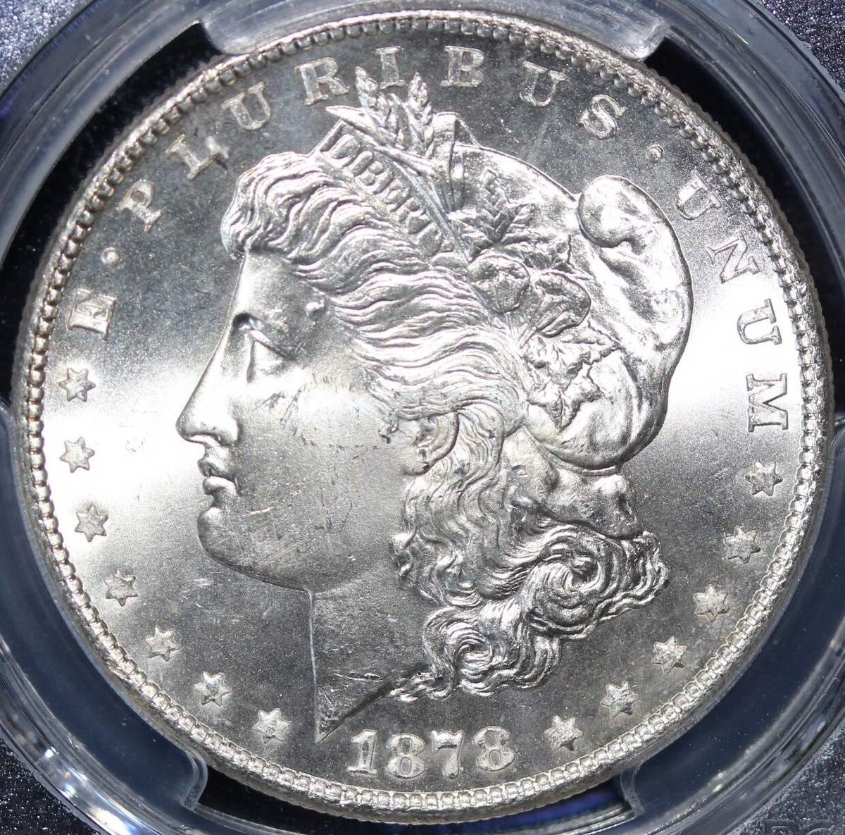 1878 S Morgan Silver Dollar PCGS MS66 VAM 6 Hot 50 Doubled RIB
