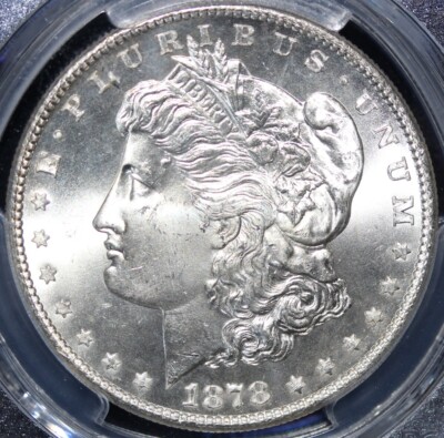 1878 S Morgan Silver Dollar PCGS MS66 VAM 6 Hot 50 Doubled RIB