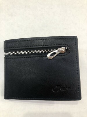 Jeetz collection Leather hand crafted Black Bifold Credit