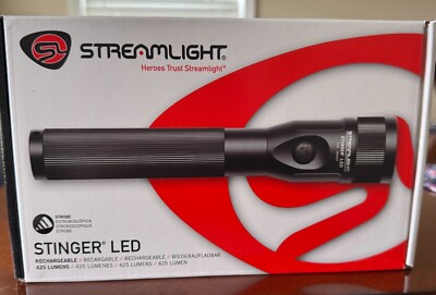 Streamlight 75713 Stinger LED Rechargeable with 425 Lumens (high), brand new