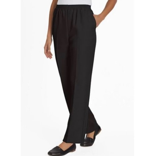 NWT Alfred Dunner Classics 16 Prop. Short Black Solid