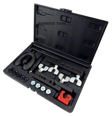 Cal Van Double & Bubble Flaring Tool Metric or SAE Flares w Tube Cutter USA