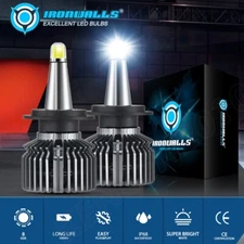 8-sides H7 LED Headlight High/Low Beam Conversion Kit Bulbs Super Bright 6000K