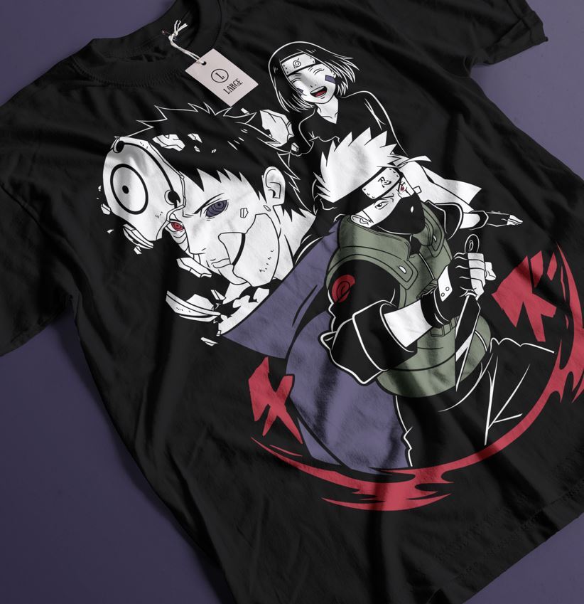 Kakashi Team T-Shirt Manga Strip Naruto Kakashi Anime Manga Unisex