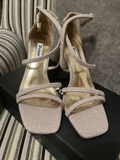 Image of Dune Ladies Nude/gold Shimmer Shoes Size 4