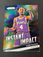 2023-24 NBA Prizm KOBE BUFKIN Rookie RC Atlanta Hawks INSTANT IMPACT #17 - MINT!
