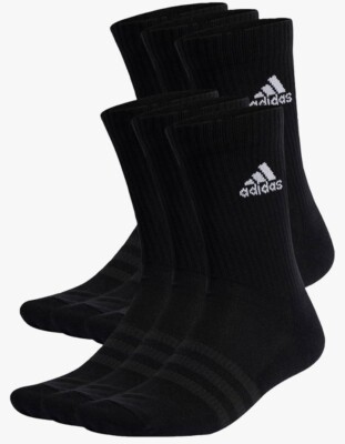 adidas Unisex Kinder Cushioned Sportswear Crew Socks 6 Paar Socken Gr. 19-21 B24