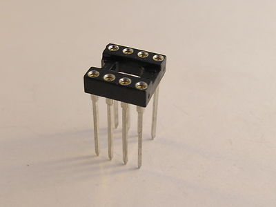 10 Stück/pcs- 8 pol Wire Wrap IC Präzisionssockel Fassung RM2,54 WW Socket 8 WAY