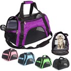 Soft-Sided Airline Approved Pet Cat Carrier Bag, Comfort Case, Sizes M & L ﻿