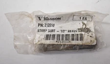 CH Hanson 21201U Heavy Duty Stamp Sort Steel Individual Letter U 1/2" Face