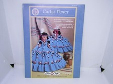 Cactus Flower American vintage dolls clothing crochet pattern booklet 1993