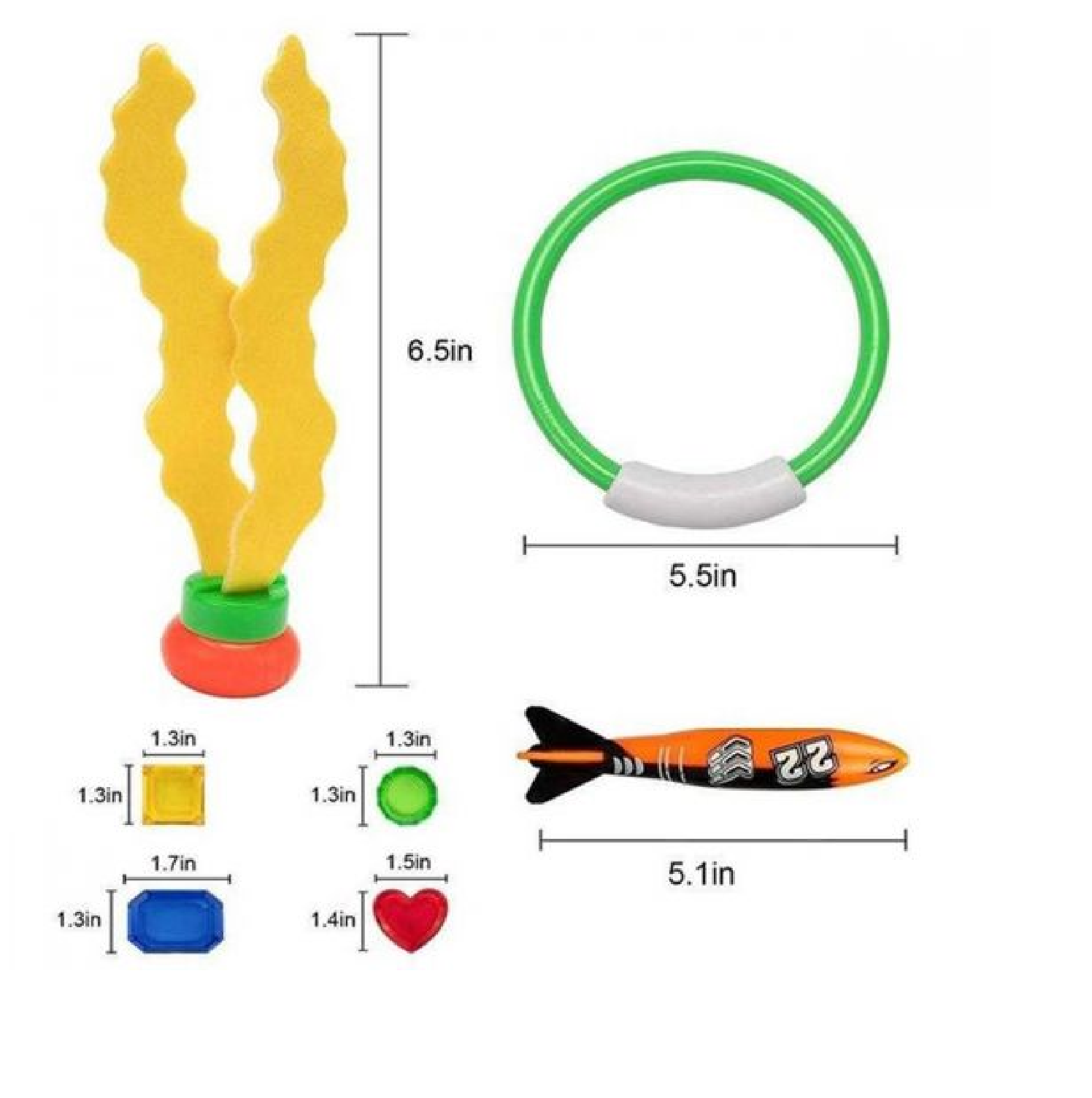 Underwater Swim Pool Diving Toys Summer Swimming Dive Toy Sets Water