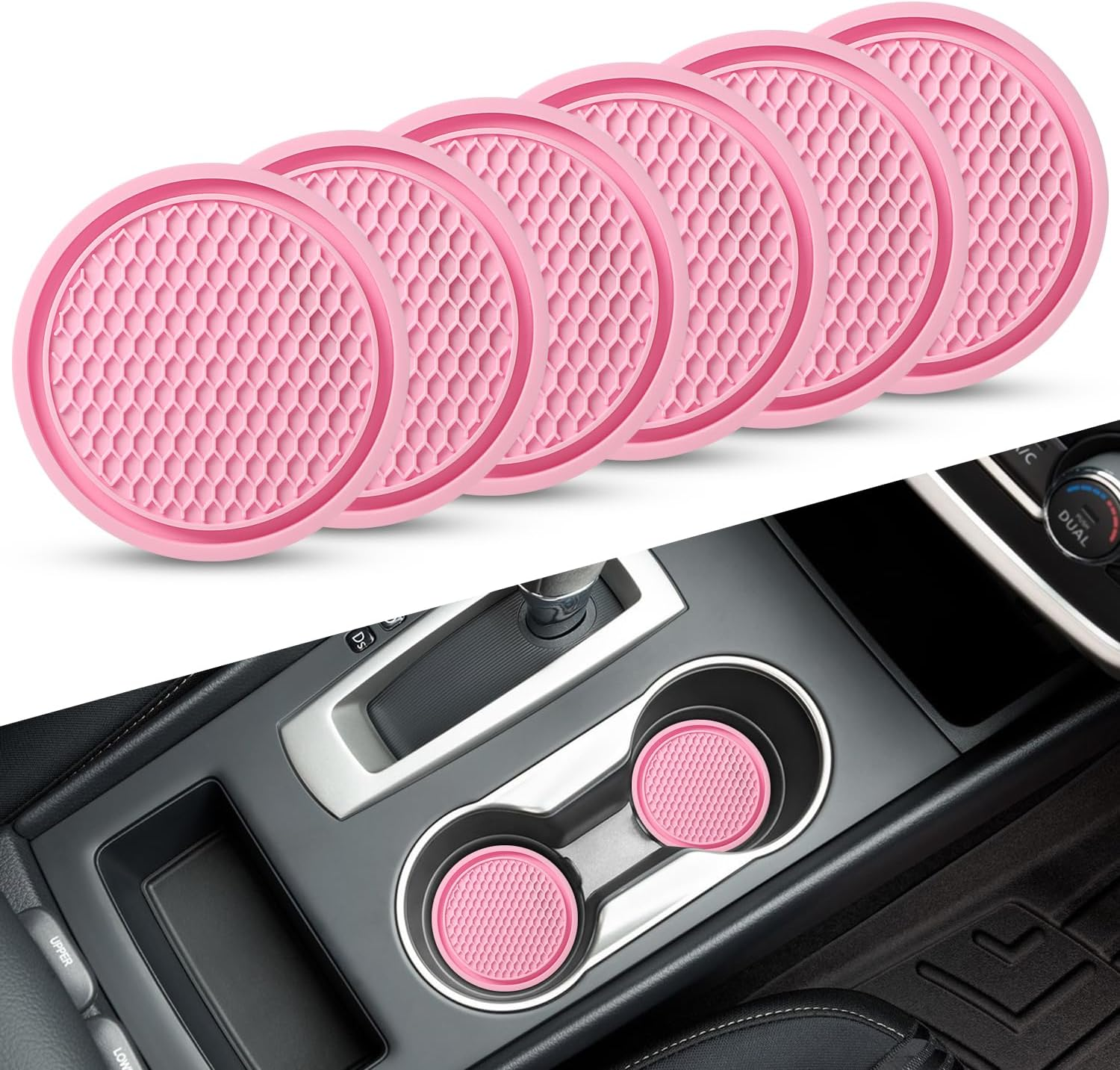 Автомобильный подстаканник подставка, упаковка из 6 автомобильных подстаканников из ПВХ, автомобильный подстаканник вставной подстаканник, U