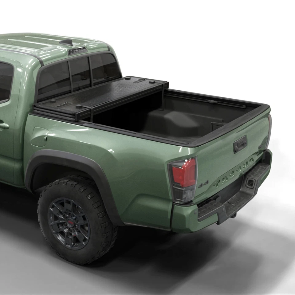Cubierta rígida plegable para caja de camioneta|Se adapta a Toyota Tacoma 05-15 plataforma de 6' 2" Foto 3 de 4