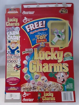1999 General Mills Toy Story 2 Lucky Charms Box Figurine Dangler BUZZ LIGHTYEAR