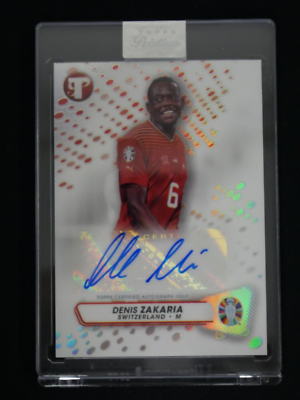 スポーツ選手 TOPPS PRISTINE DENIS ZAKARIA 2023 TOPPS PRISTINE ROAD TO EURO 2024 SOCCER