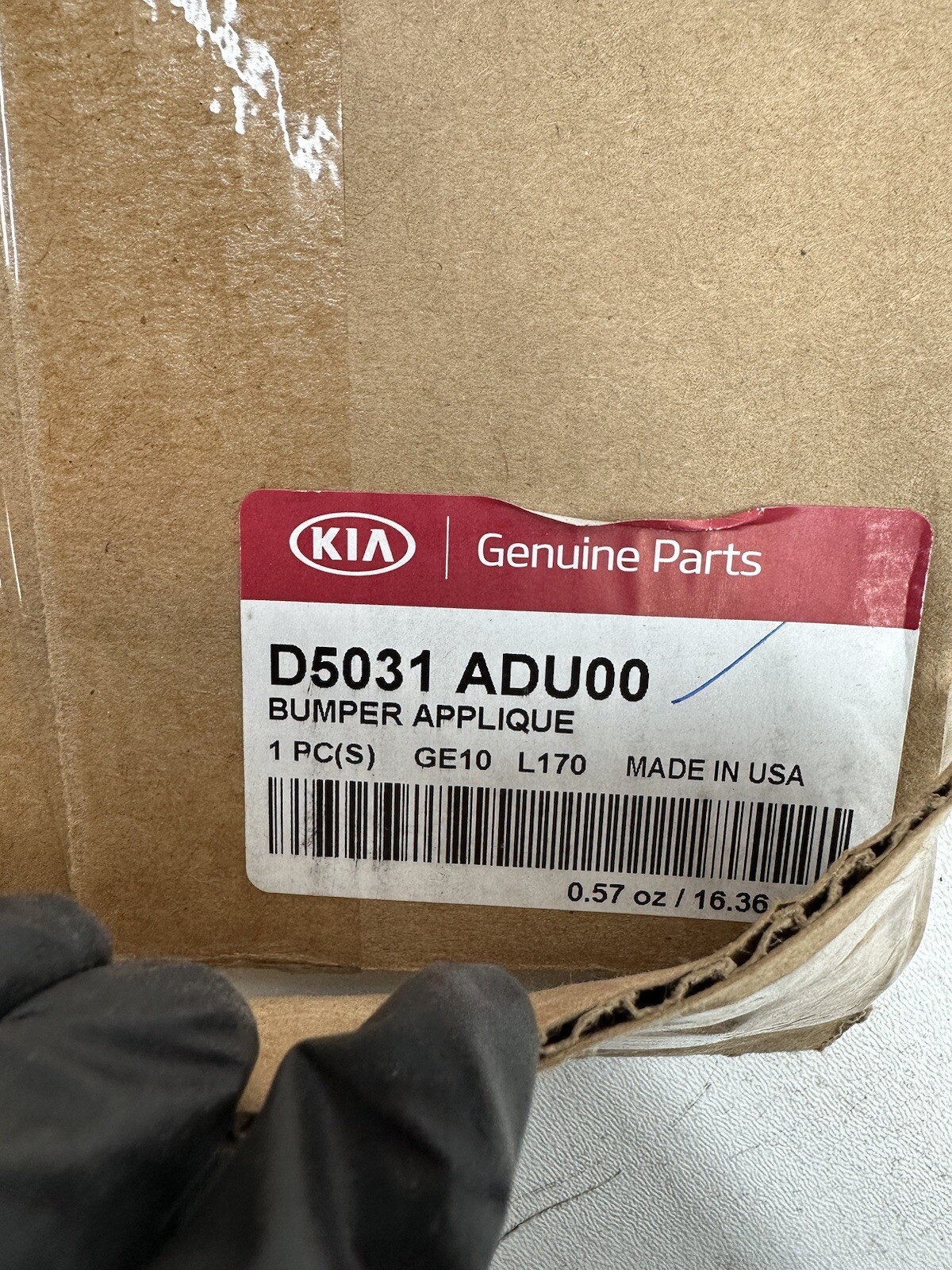 Genuine Kia Rear Bumper Protector Clear Applique D5031ADU00 NEW OEM eBay