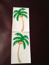 VINTAGE  MRS GROSSMAN STICKERS PALM TREES NLA NOS RETIRED *