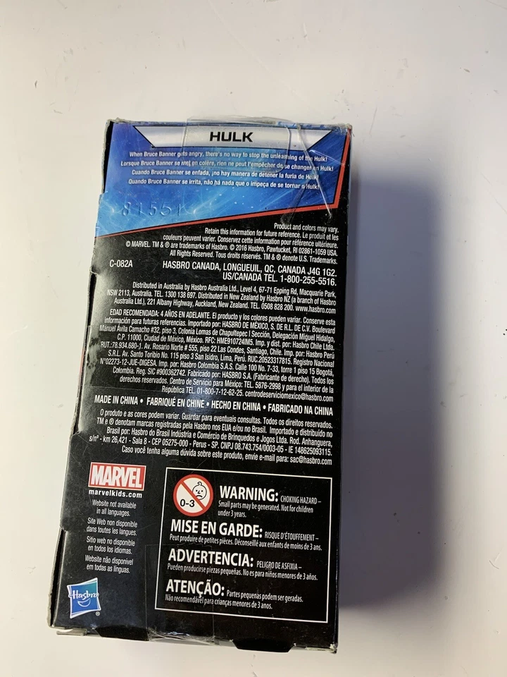 Figura de acción Marvel Green Hulk 6 pulgadas B1813/B1686 Hasbro *Sellada de fábrica* Foto 4 de 4